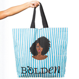 Bolden Carryall Blue Tote Bag
