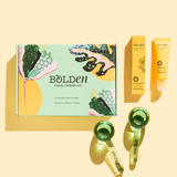 Gift set that includes a cooling ice roller and the Bolden bright and firm eye cream
