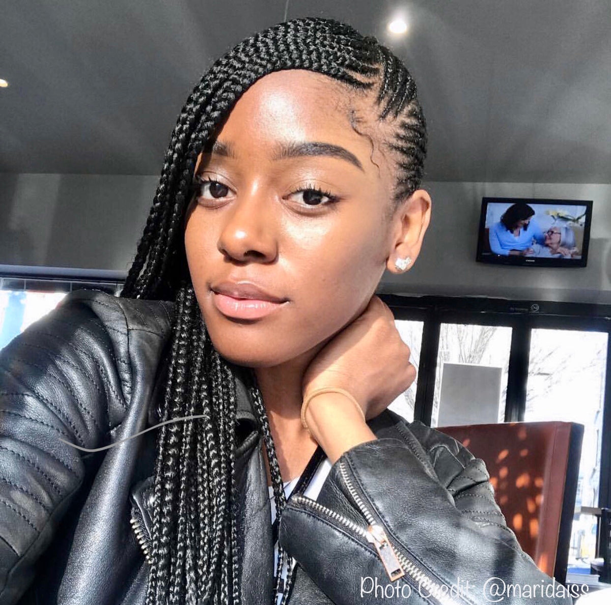 Young Black girl with clear skin