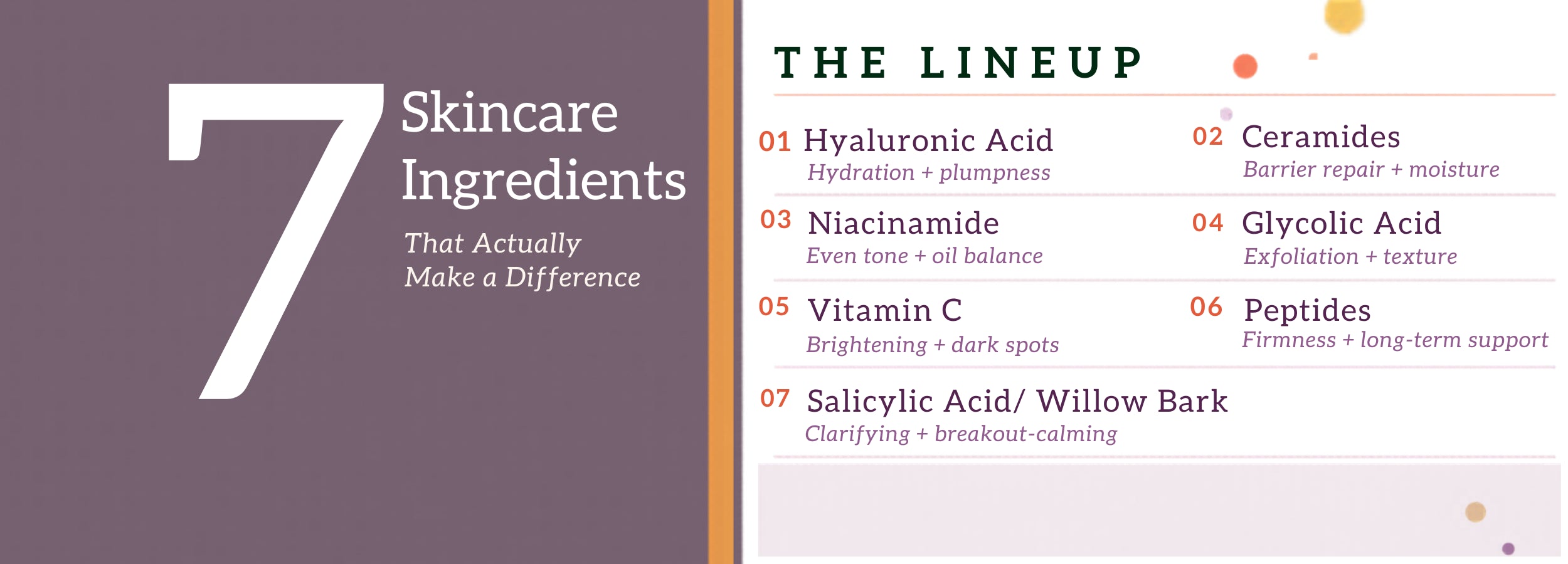 7  Skincare ingredients for your skin