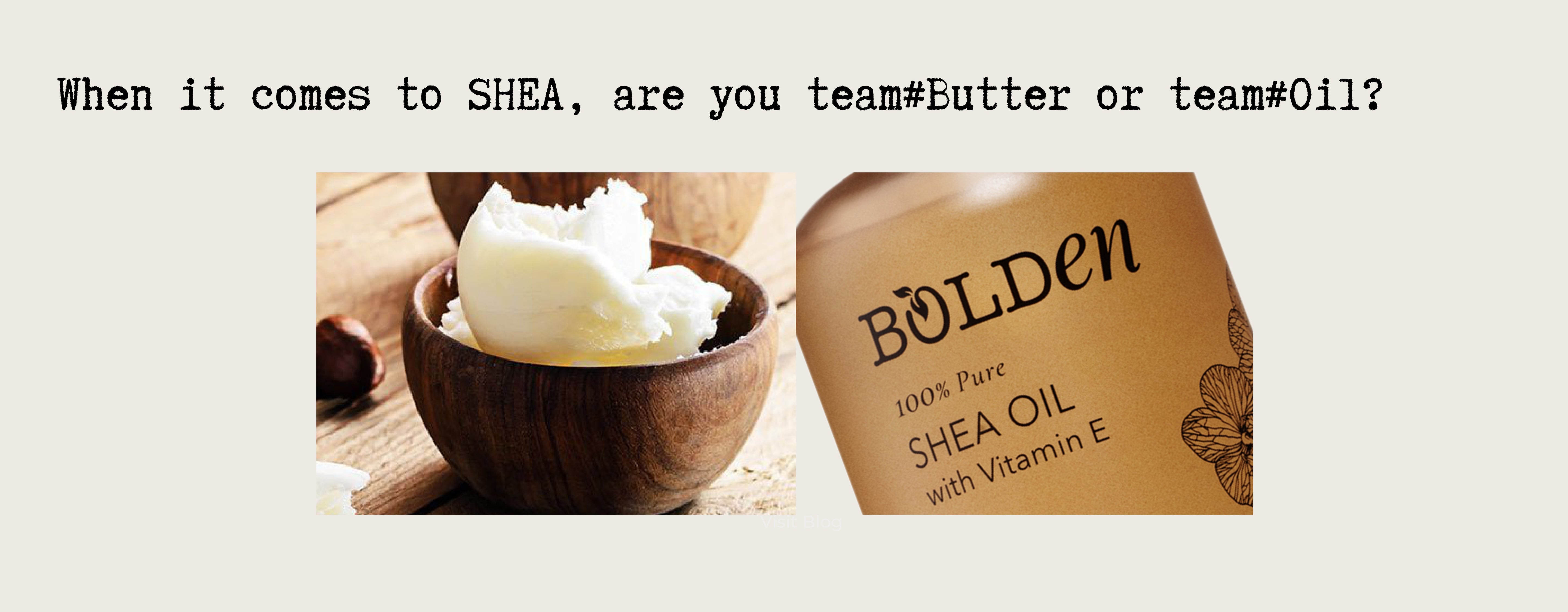 Shea Butter vs. Shea Oil