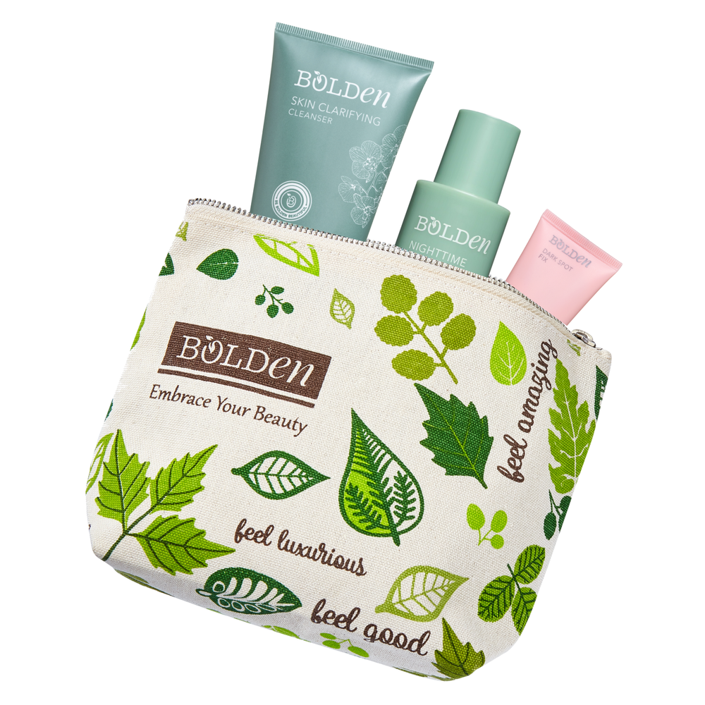 canvas skincare bag