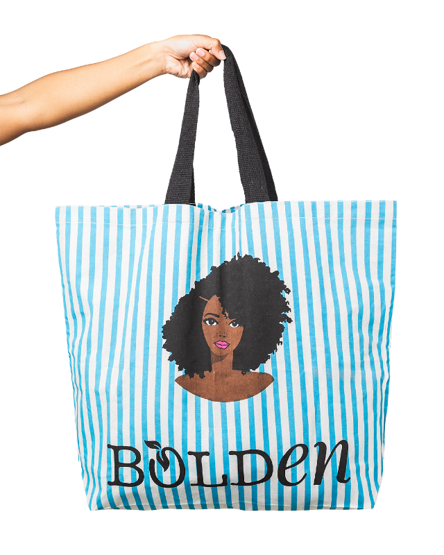 Bolden Carryall Blue Tote Bag