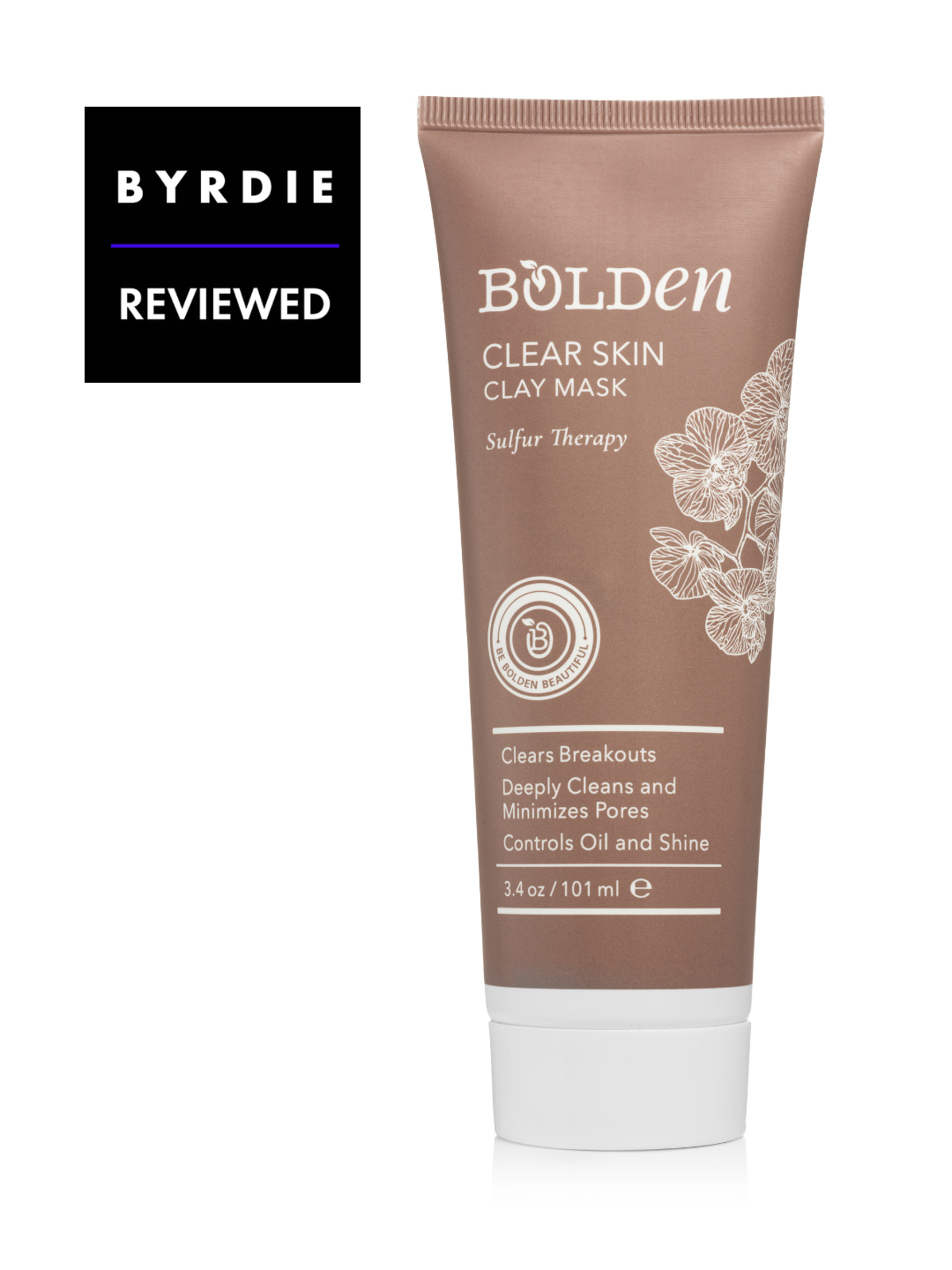 Bolden Clay Mask | Sulfur & Willow Bark Acne Treatment for