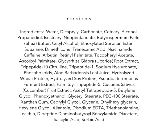 Best Eye Cream Ingredients