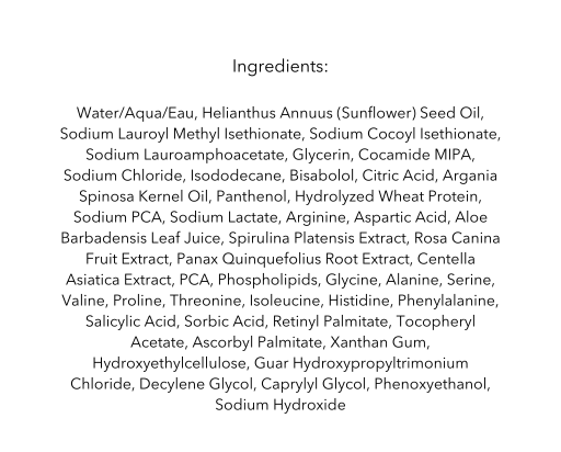 Best Hydrating Cleanser Ingredients