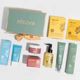 Collection of Bolden skincare products on a white background